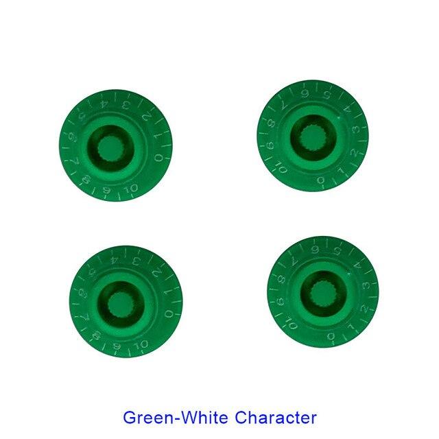 Speed Volume Tone Control Knobs guitar knobs Big River Hardware Green-whitecharacter