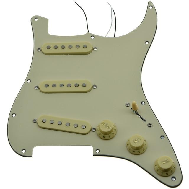 Strat Pickguard Custom Strat Pickguard Custom Big River Hardware Aged White 3 Ply-IV