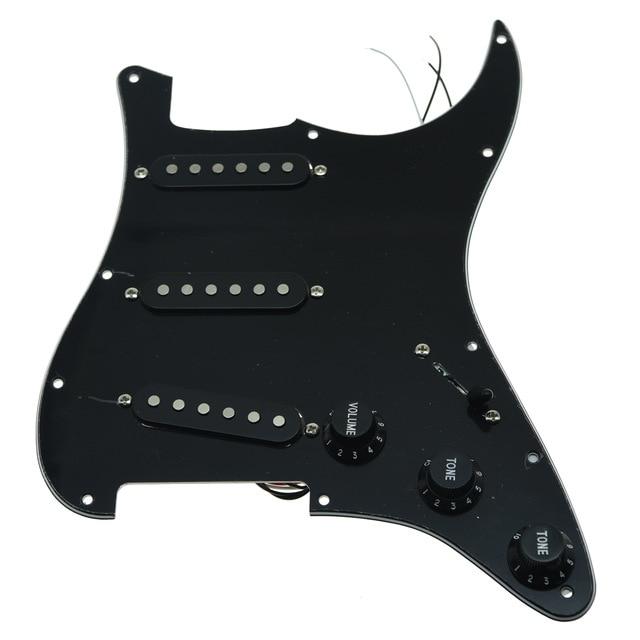 Strat Pickguard Custom Strat Pickguard Custom Big River Hardware Black 3 Ply-BK