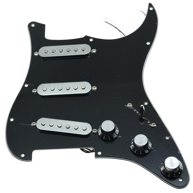 Strat Pickguard Custom Strat Pickguard Custom Big River Hardware Black 3 Ply-CR