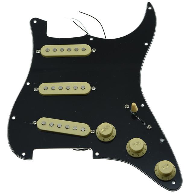 Strat Pickguard Custom Strat Pickguard Custom Big River Hardware Black 3 Ply-IV