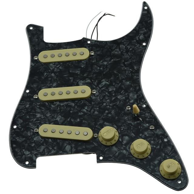 Strat Pickguard Custom Strat Pickguard Custom Big River Hardware Black Pearl-IV