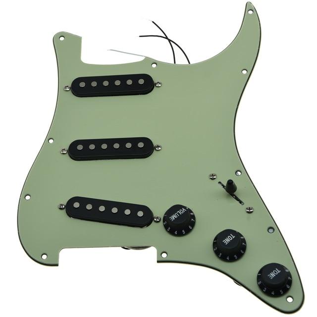 Strat Pickguard Custom Strat Pickguard Custom Big River Hardware Mint Green 3 Ply-BK