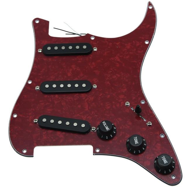 Strat Pickguard Custom Strat Pickguard Custom Big River Hardware Red Pearl-BK