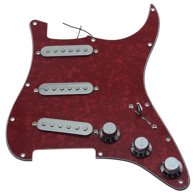 Strat Pickguard Custom Strat Pickguard Custom Big River Hardware Red Pearl-CR