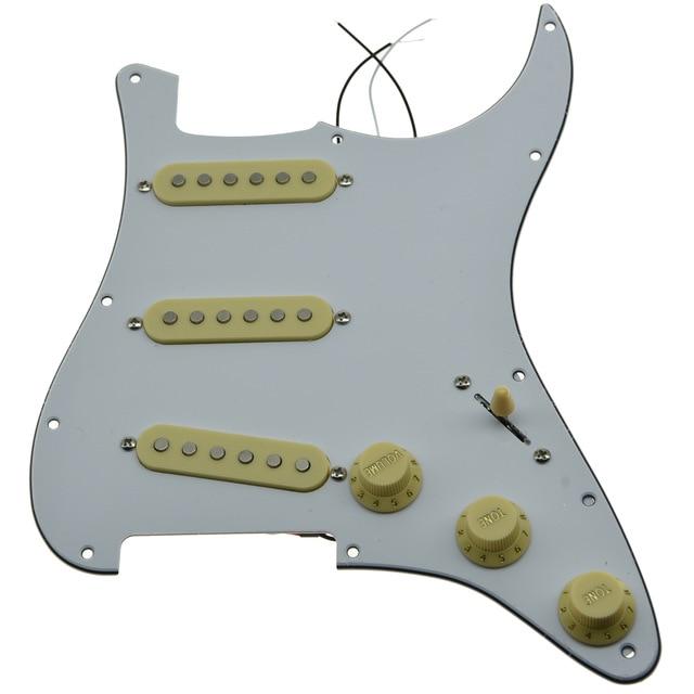 Strat Pickguard Custom Strat Pickguard Custom Big River Hardware White 3 Ply-IV