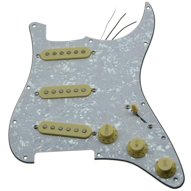 Strat Pickguard Custom Strat Pickguard Custom Big River Hardware White Pearl-IV