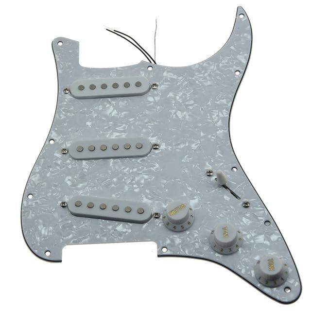 Strat Pickguard Custom Strat Pickguard Custom Big River Hardware White Pearl-WH