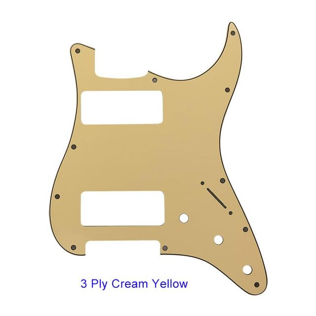 Stratocaster Guitar PICKGUARD Pickguard Big River Hardware 3Ply Cream Yellow