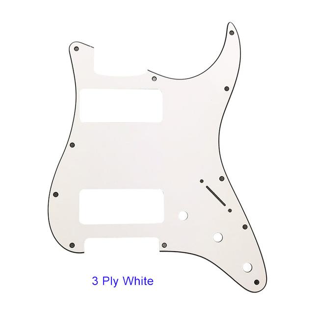 Stratocaster Guitar PICKGUARD Pickguard Big River Hardware 3Ply Whtie