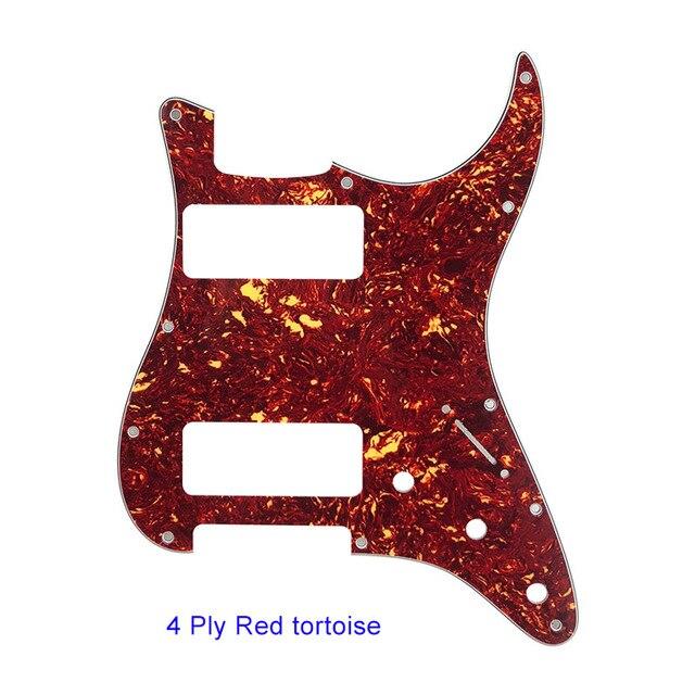 Stratocaster Guitar PICKGUARD Pickguard Big River Hardware 4Ply Red tortoise