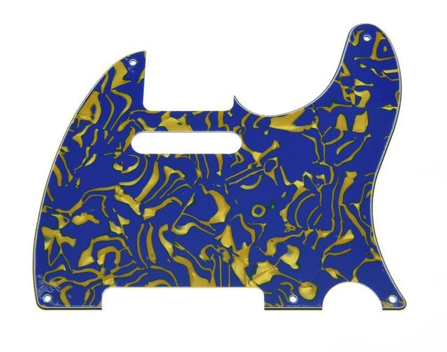 Telecaster Pickguard Telecaster Pickguard Big River Hardware Blue yellow shell 