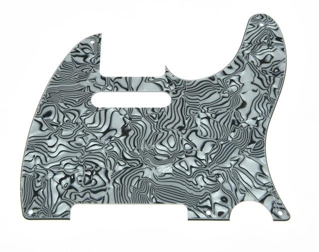 Telecaster Pickguard Telecaster Pickguard Big River Hardware White Black Shell