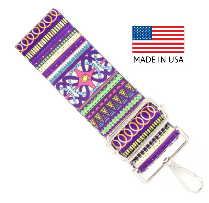 Guitar Strap | Handbag Strap | Multi-Color Stripes