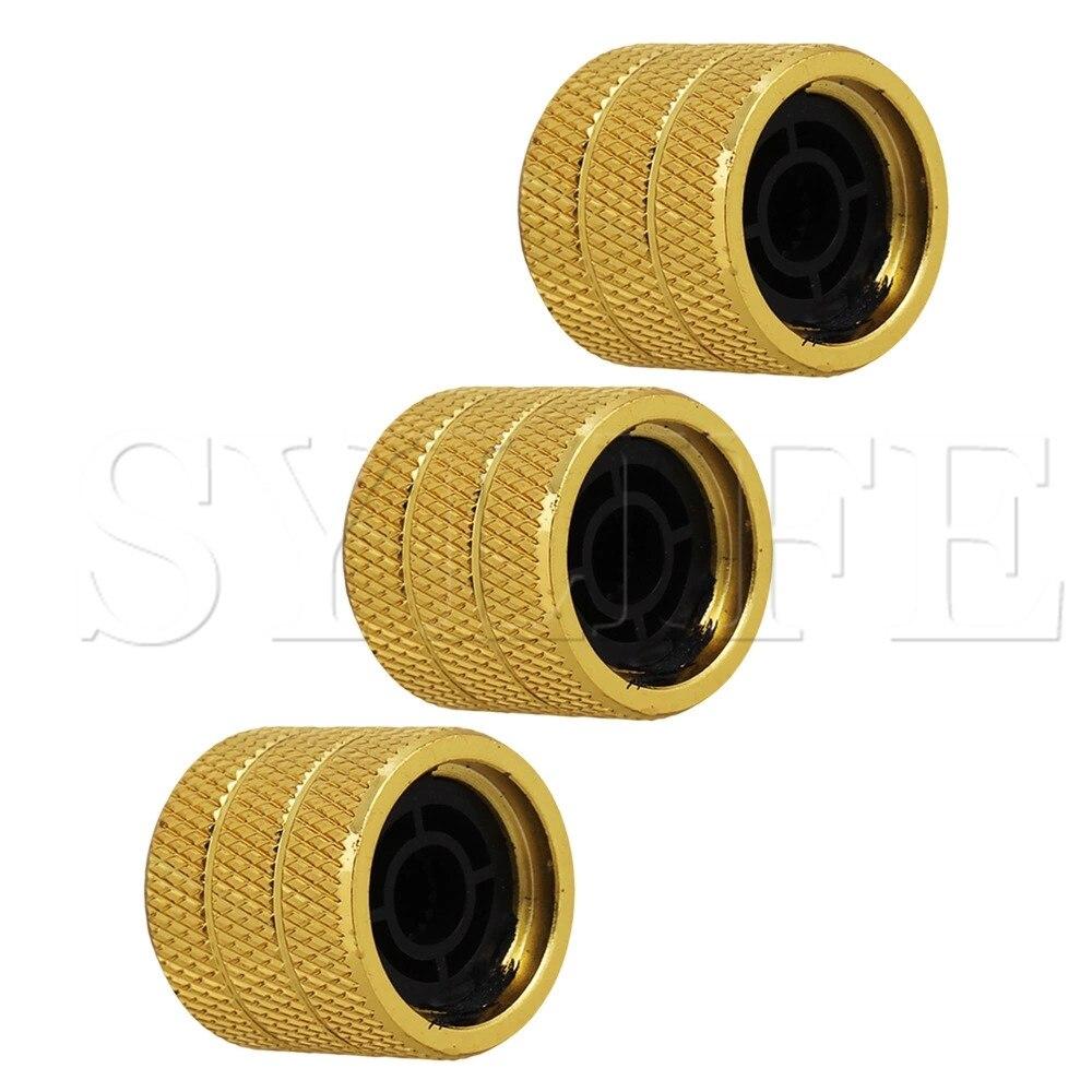 Unique Guitar Knobs - 3pcs - White Glass Gem Guitar Control Knob Big River Hardware