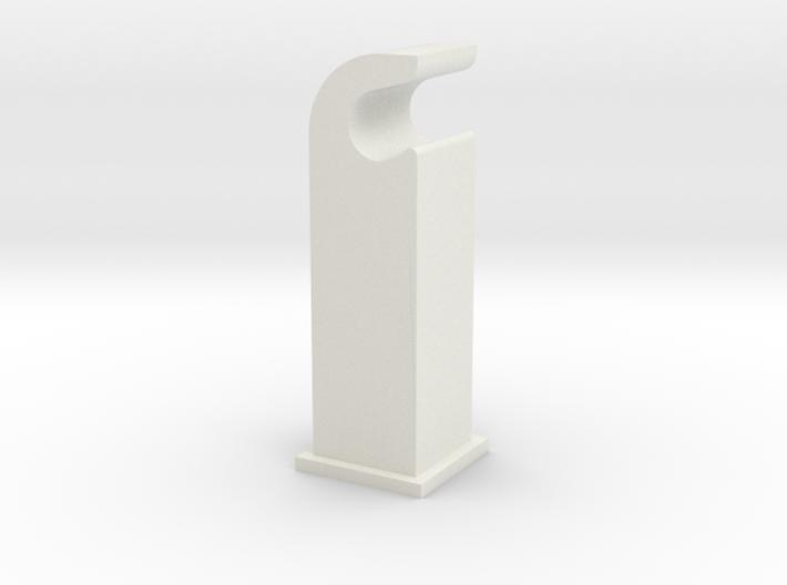 USA Made Reproduction 1939 Zenith "hook" Push Button Radio Knob The Factory White Premium Versatile Plastic