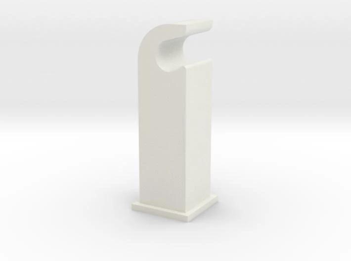 USA Made Reproduction 1939 Zenith "hook" Push Button Radio Knob The Factory White Premium Versatile Plastic