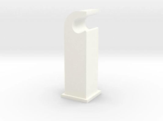 USA Made Reproduction 1939 Zenith "hook" Push Button Radio Knob The Factory White Processed Versatile Plastic