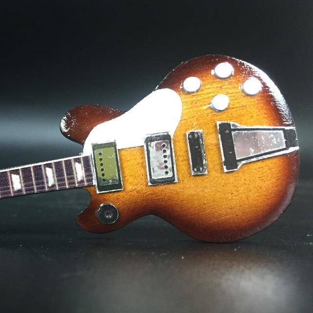 Wooden Miniature Guitar Keychain with 15 Different Models Available, Double Necks Guitar Key Chain Big River Hardware 023