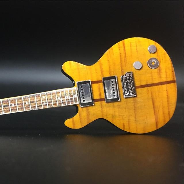 Wooden Miniature Guitar Keychain with 15 Different Models Available, Double Necks Guitar Key Chain Big River Hardware 045