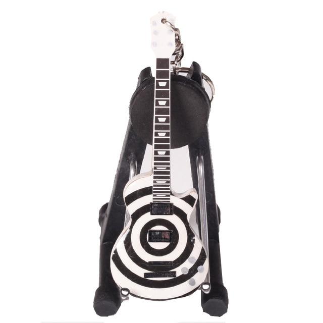 Wooden Miniature Guitar Keychain with 15 Different Models Available, Double Necks Guitar Key Chain Big River Hardware 048