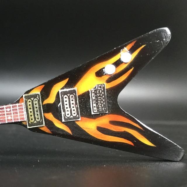 Wooden Miniature Guitar Keychain with 15 Different Models Available, Double Necks Guitar Key Chain Big River Hardware 052