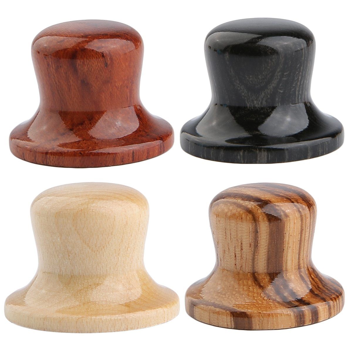 Wooden Top Hat Style Custom Guitar Knobs - Choose the wood type - Free Shipping Guitar Control Knob Big River Hardware