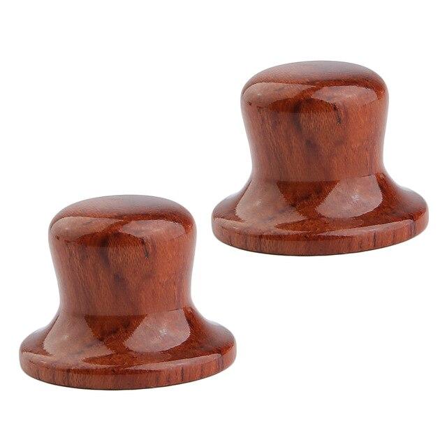 Wooden Top Hat Style Custom Guitar Knobs - Choose the wood type - Free Shipping Guitar Control Knob Big River Hardware 2 pcs Bubinga Wood