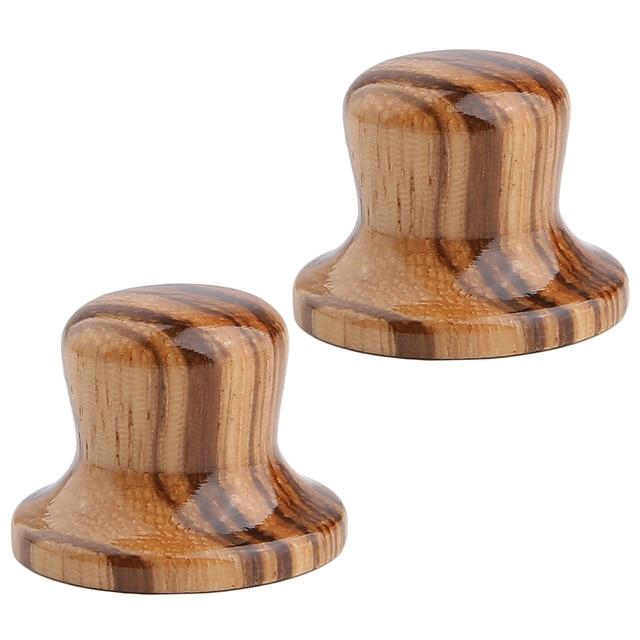 Wooden Top Hat Style Custom Guitar Knobs - Choose the wood type - Free Shipping Guitar Control Knob Big River Hardware 2 pcs Zebra Wood