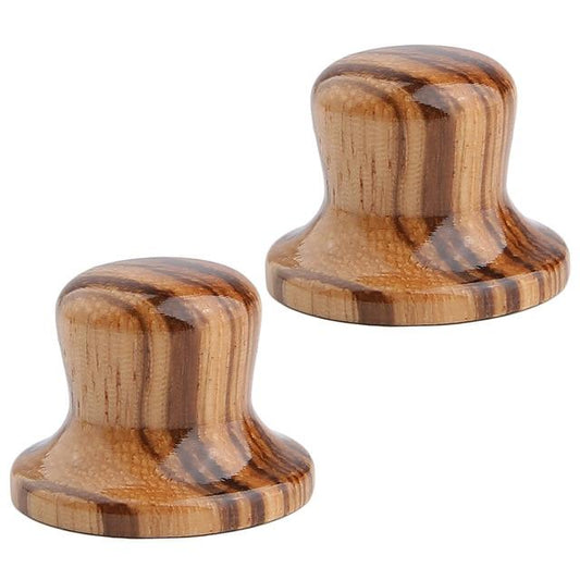 Wooden Top Hat Style Custom Guitar Knobs - Choose the wood type - Free Shipping Guitar Control Knob Big River Hardware 2 pcs Zebra Wood