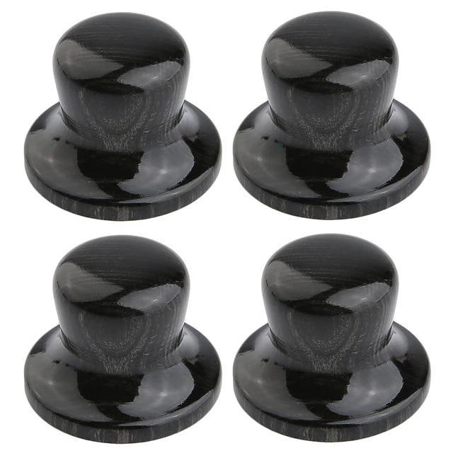 Wooden Top Hat Style Custom Guitar Knobs - Choose the wood type - Free Shipping Guitar Control Knob Big River Hardware 4pcs Compressed Wood