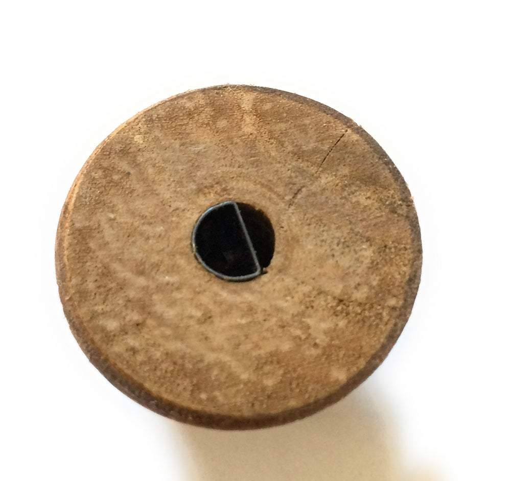 Zenith Large Pinch Solid Wood Reproduction Radio Knob- Antique Radio Repair Knob Big River Hardware