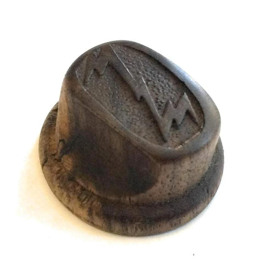 Zenith Motor Drive Tuning Pinch Solid Wood Reproduction Radio Knob Knob Big River Hardware