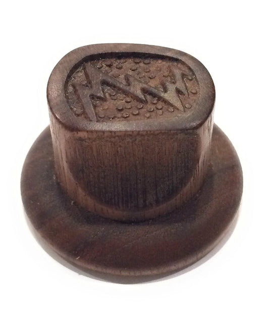 Zenith Small Pinch Solid Wood 1938 Reproduction Radio Knob Knob Big River Hardware