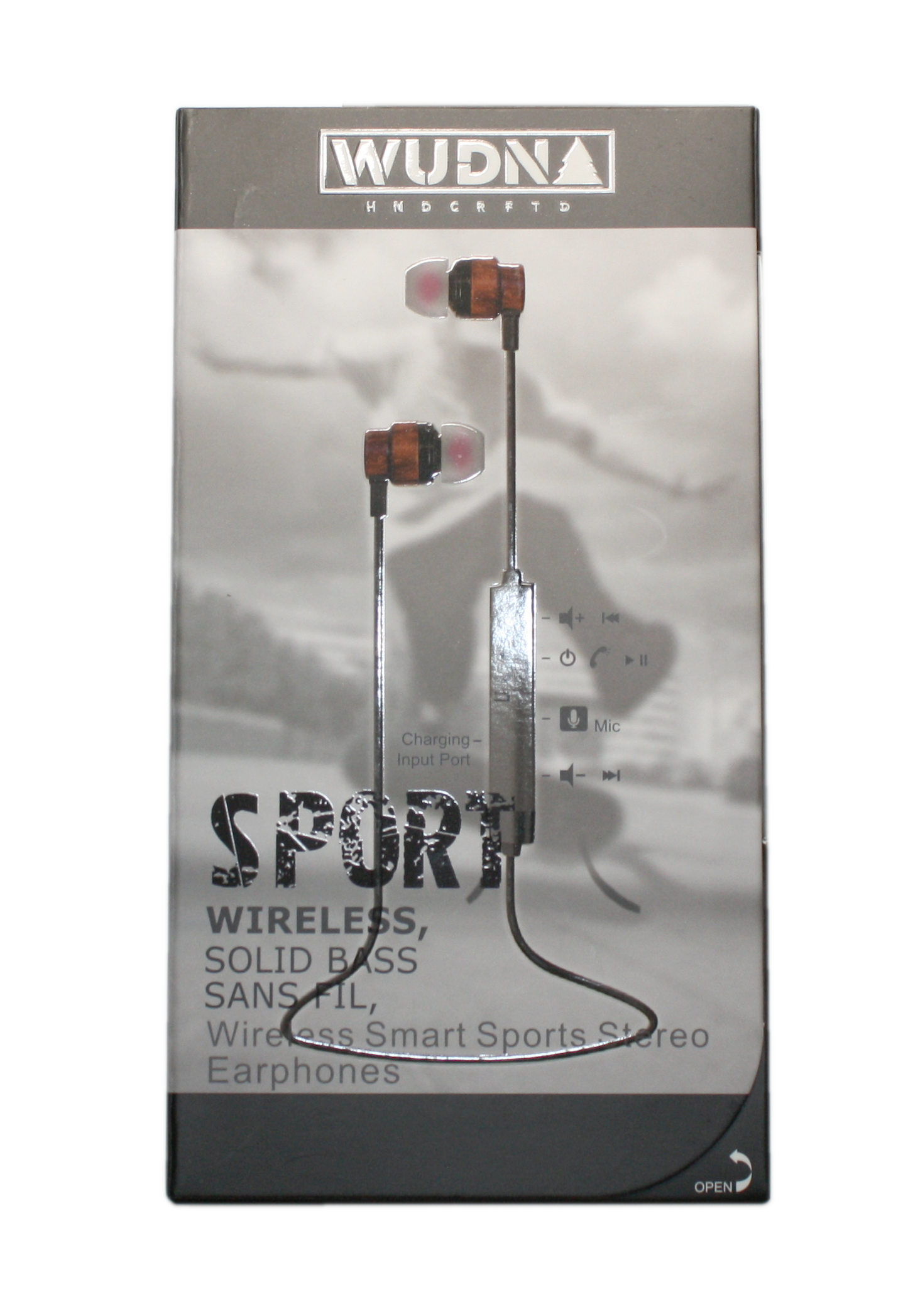 Walnut Wooden Bluetooth Ear-buds