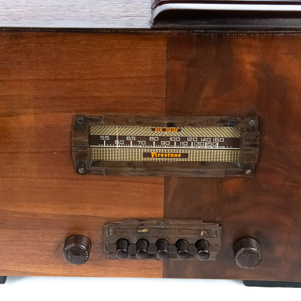 Firestone Air Chief Radio  R-313-A (1939)(wood tube table radio) - Free Shipping