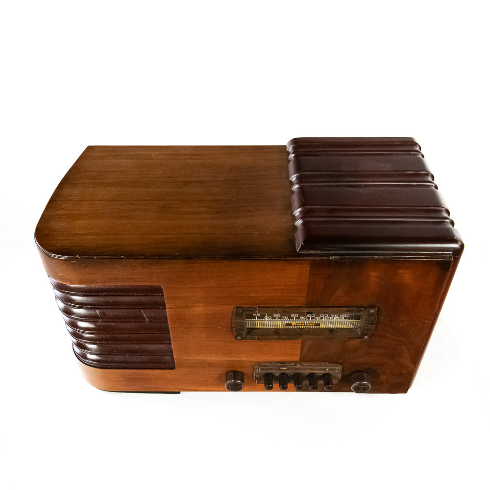 Firestone Air Chief Radio  R-313-A (1939)(wood tube table radio) - Free Shipping