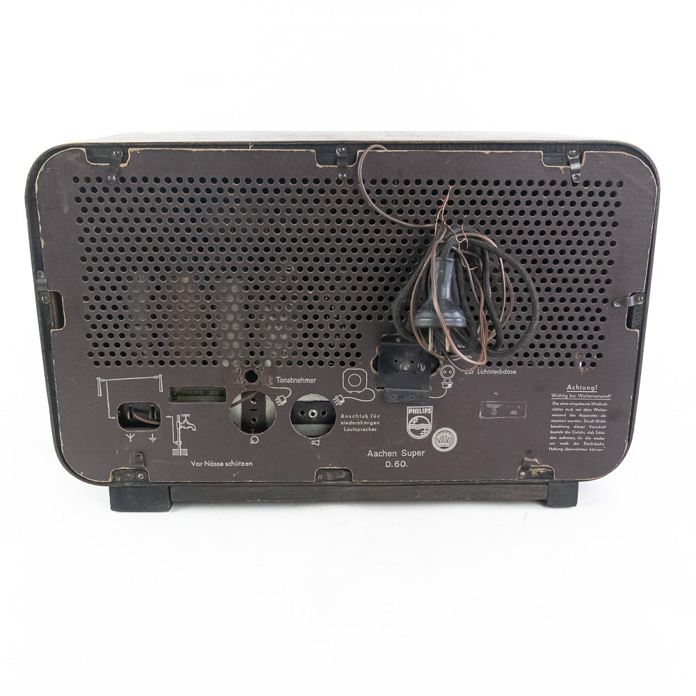 Philips Aachen Super D60 1939 – Rare Antique Radio