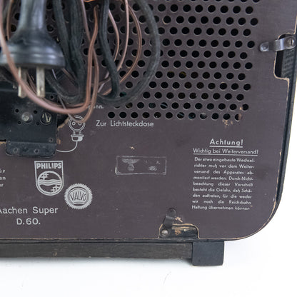 Philips Aachen Super D60 1939 – Rare Antique Radio