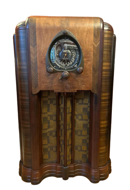 antique console radio