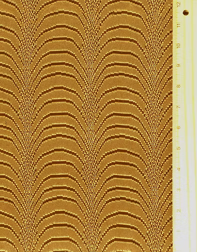 Restore Your Vintage Radio with Authentic Golden Brown Wave Pattern Speaker Grill Cloth