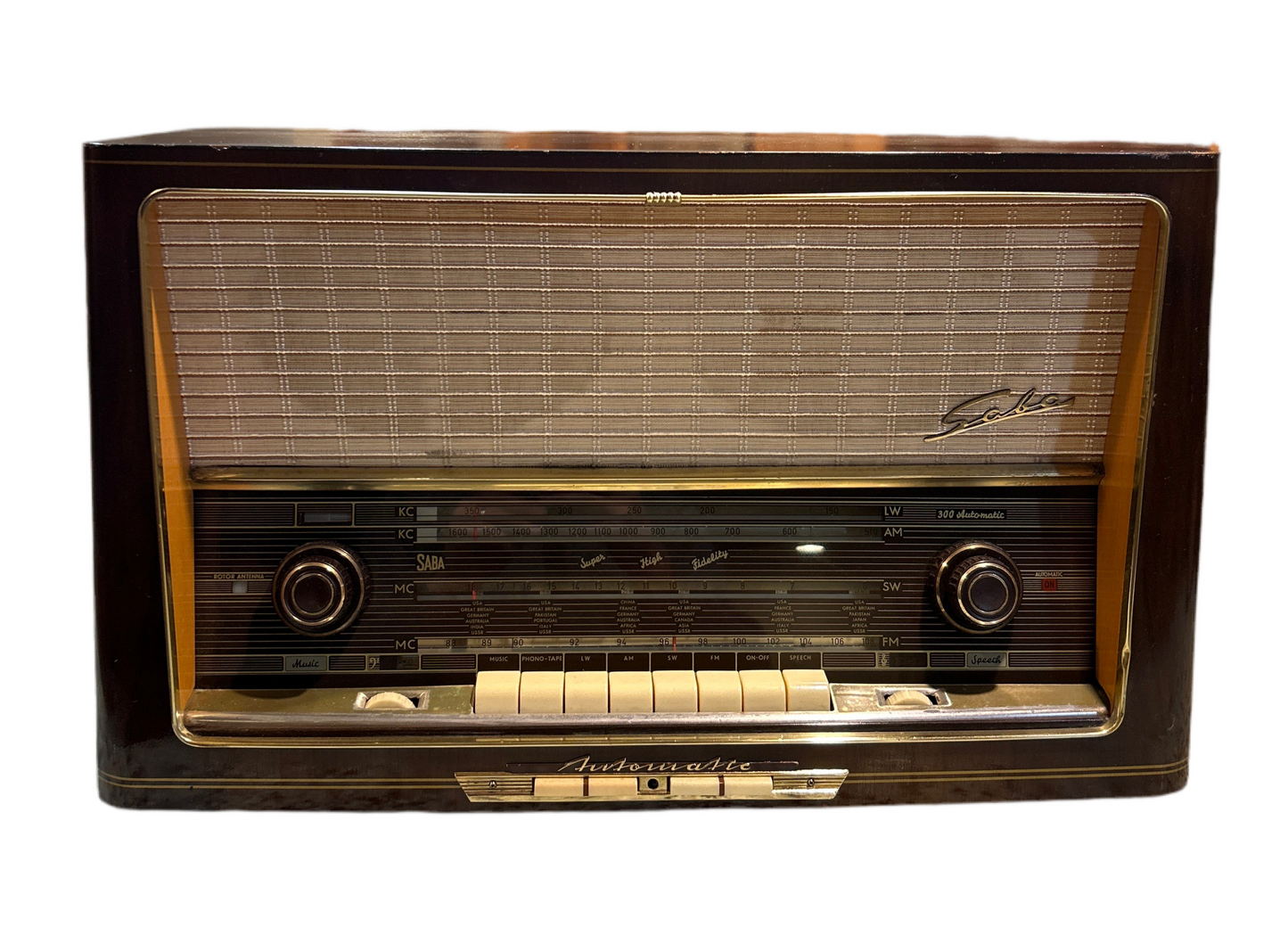 SABA Automatic 300 9T vintage console for sale