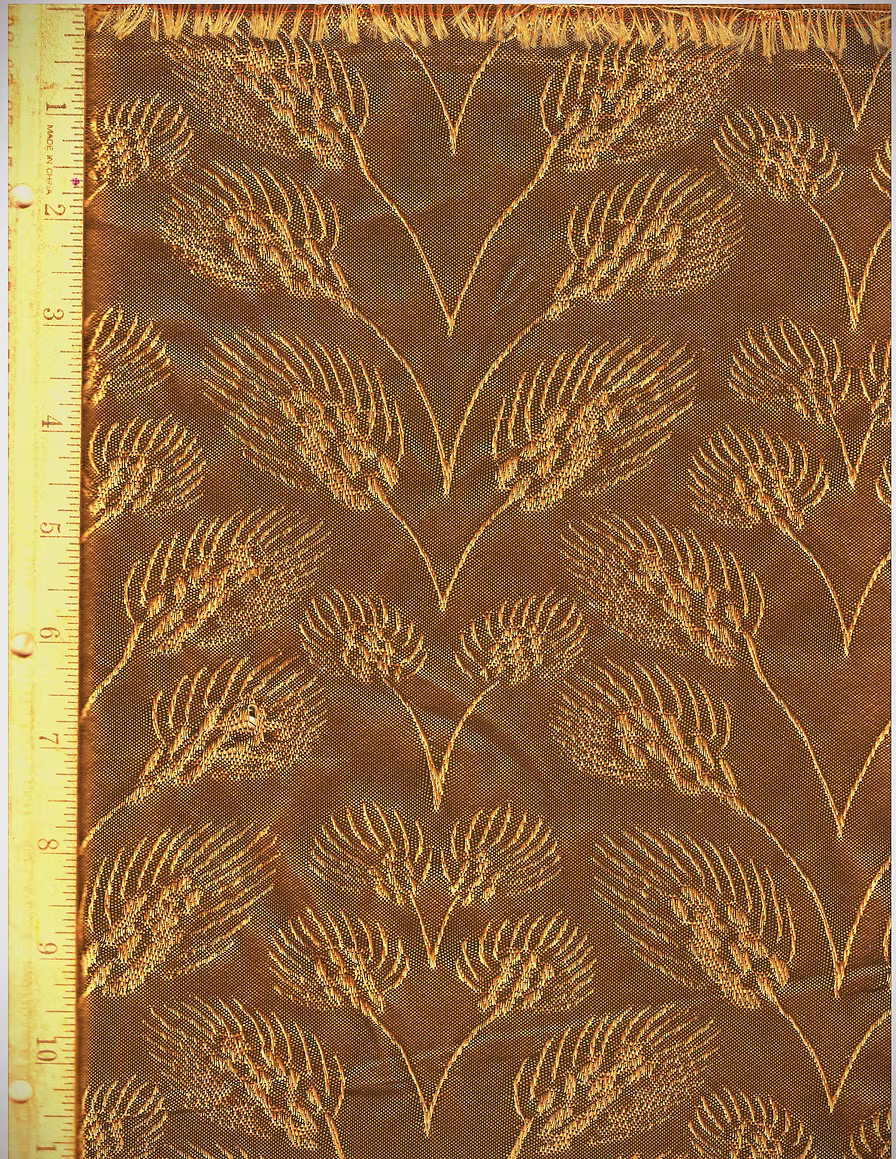 USA-made vintage RCA Wheat radio grill cloth for antique 1930s–40s speaker restoration