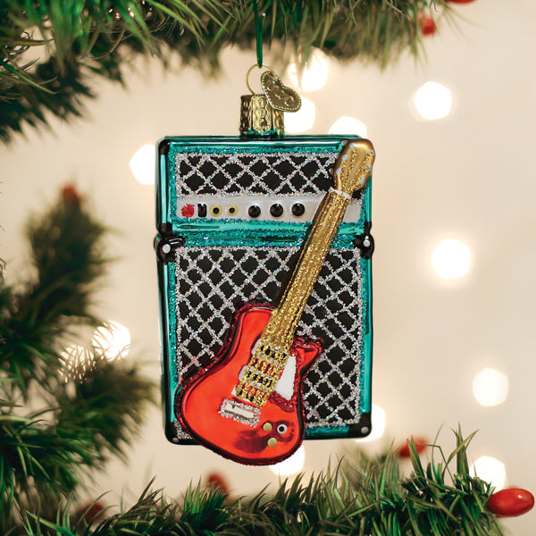 Guitar & Amp Christmas Tree Ornament – Holiday Rock