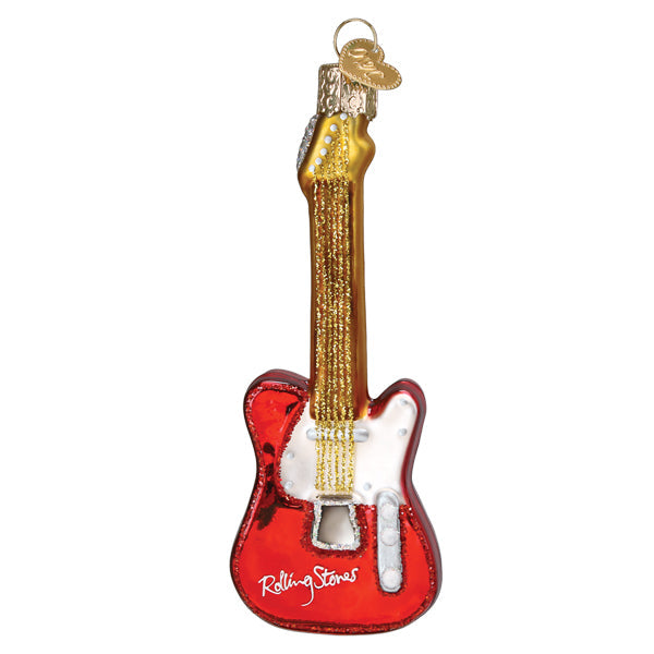 Old World Christmas Rolling Stones Guitar Ornament