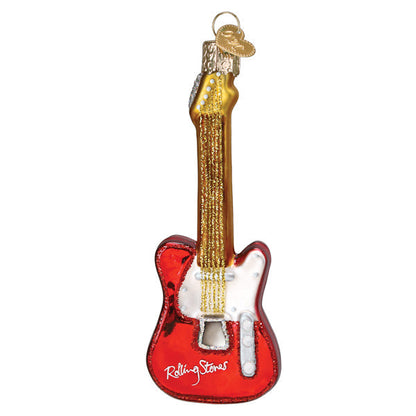 Old World Christmas Rolling Stones Guitar Ornament