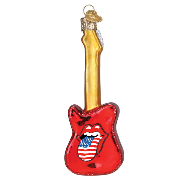 Old World Christmas Rolling Stones Guitar Ornament