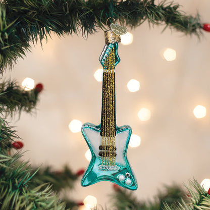 Old World Christmas Rockin' Electric Guitar Ornament
