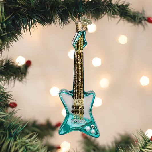 Old World Christmas Rockin' Electric Guitar Ornament