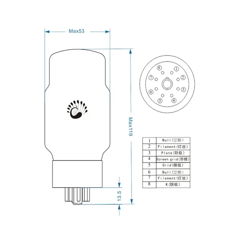 PSVANE KT88-PT vacuum tube - manufacturer product photo